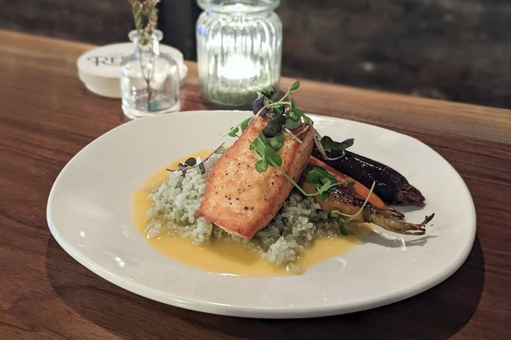 Salmon is on the Restaurant Week menu at  The Reserve Chagrin Falls