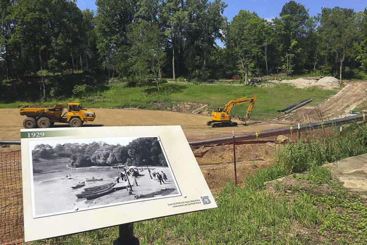 Garfield Pond reconstruction project.