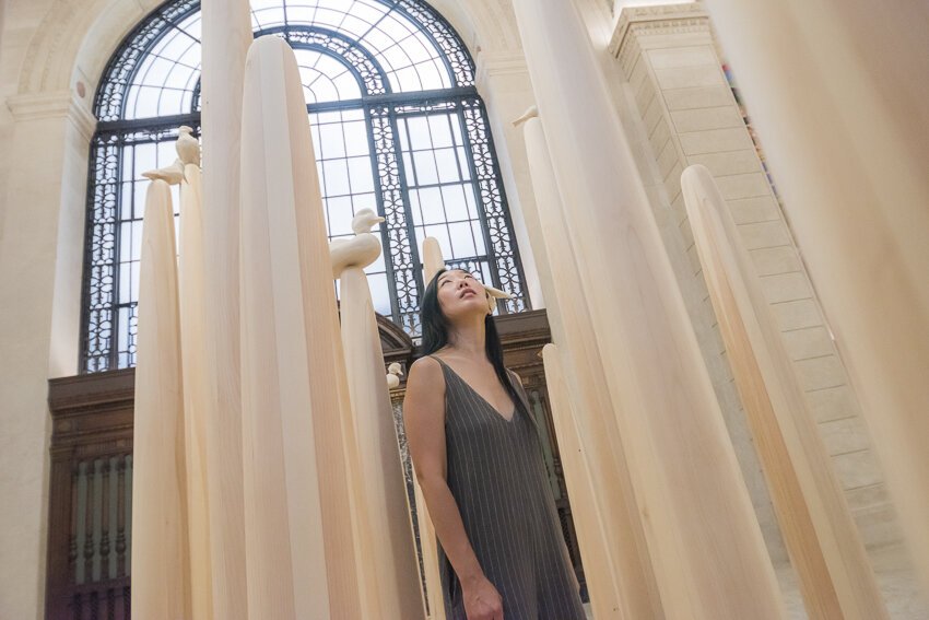 Cleveland Public Library main branch encompasses Brett Hall, where Andrea Carlson, Jace Clayton, and Paul O’Keeffe present work.