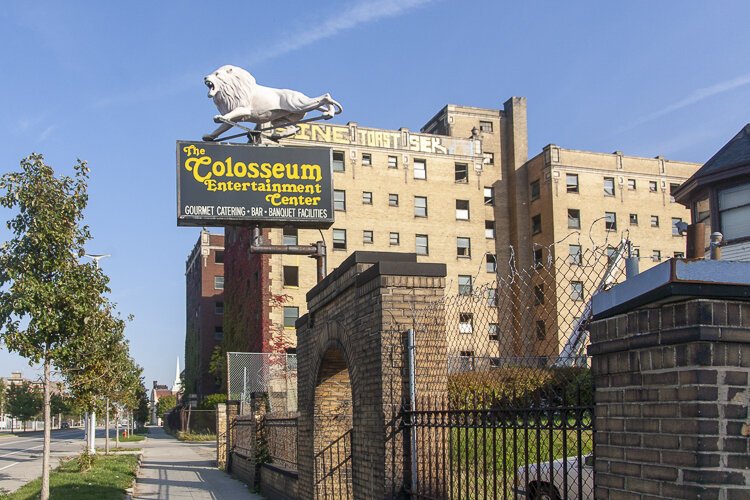 Signage outside the Allen-Sullivan house in 2010