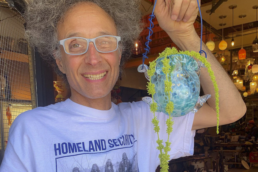 Mike Kaplan founder of The Glass Bubble Project glass studio