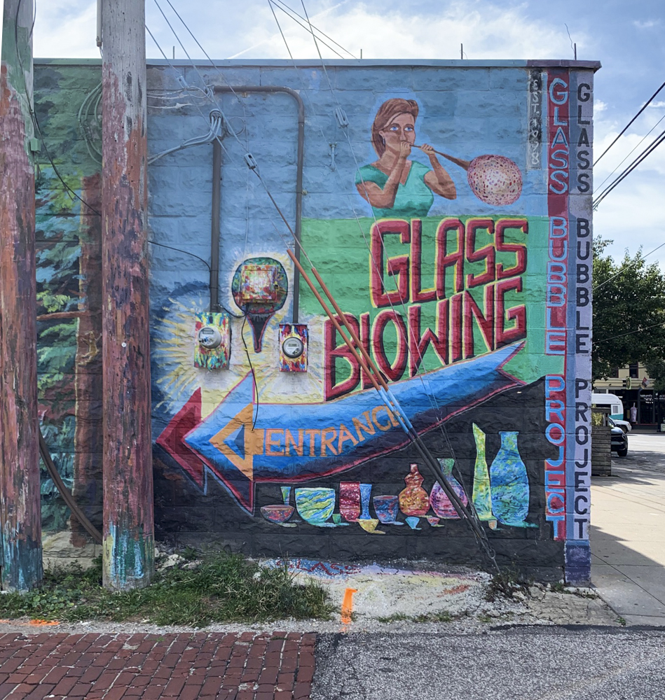 Mural on the exterior of The Glass Bubble Project