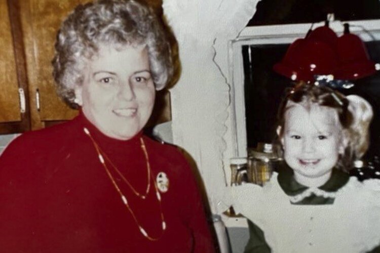 Jess with her Grandmother Poppy