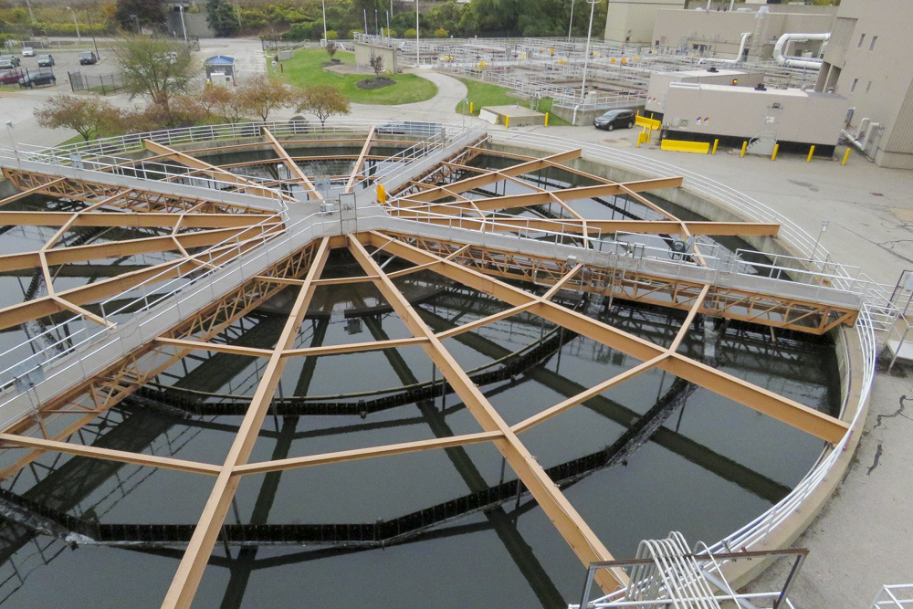 One of NEORSD’s three wastewater plants in Cuyahoga Heights