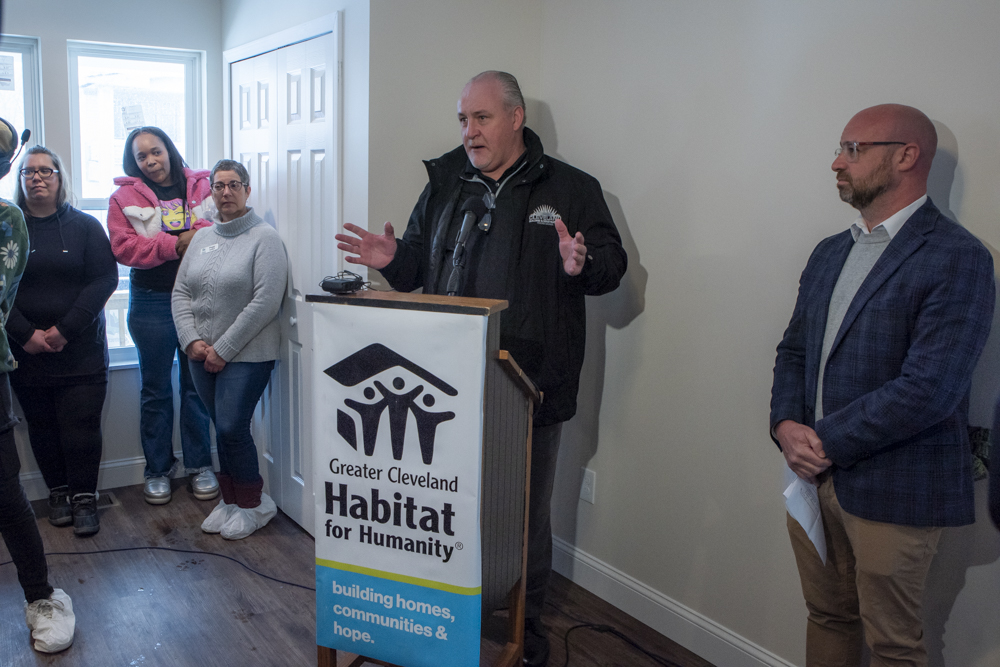 Dave Wondolowski – Cleveland Building & Construction Trades Council, Board Executive Secretary - Habitat for Humanity Home Dedication Ceremony on Grandview Ave