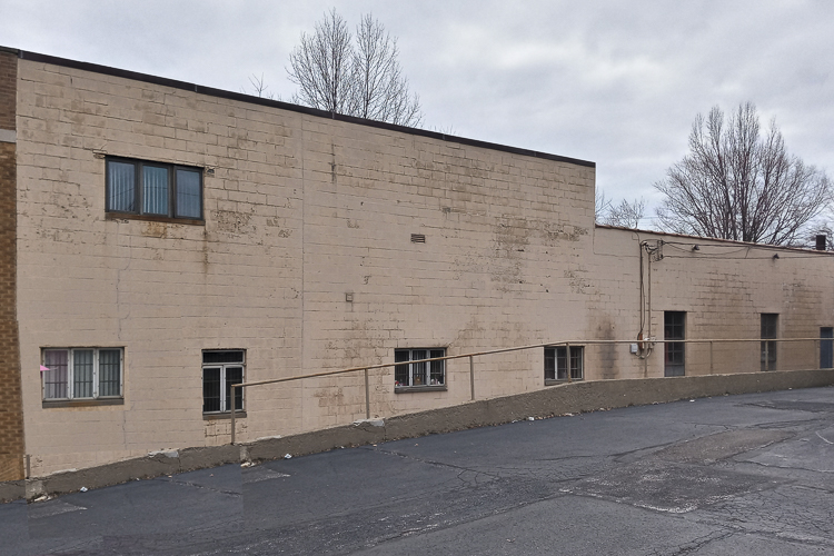 Proposed mural wall at the Johns Carabelli Company building on Mayfield Road
