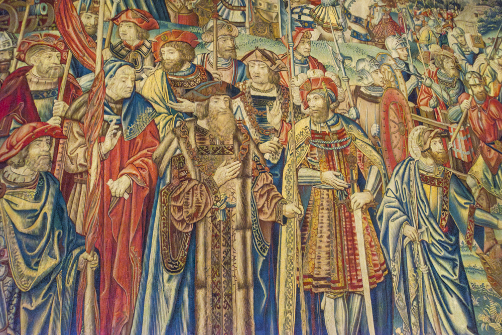 Detail of The Division of the Booty, from a ten-piece set of the Story of David and Bathsheba