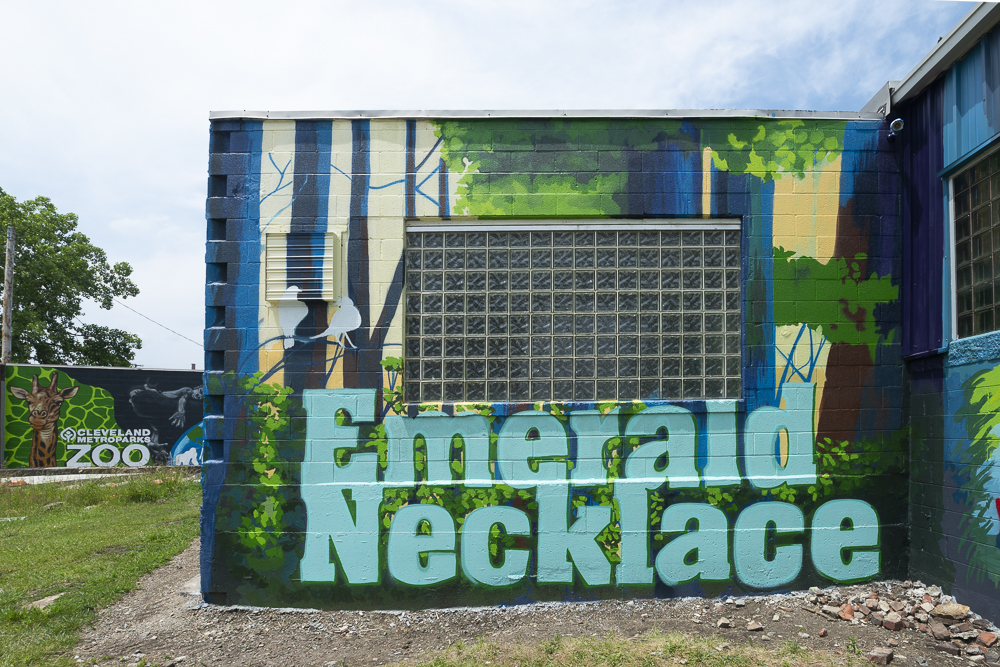 Emerald Necklace mural by artist Isaiah Williams
