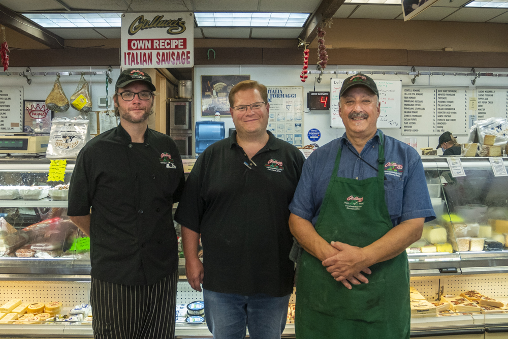 Jesse Blakely, Marc Kotora and Michael M. of Gallucci's
