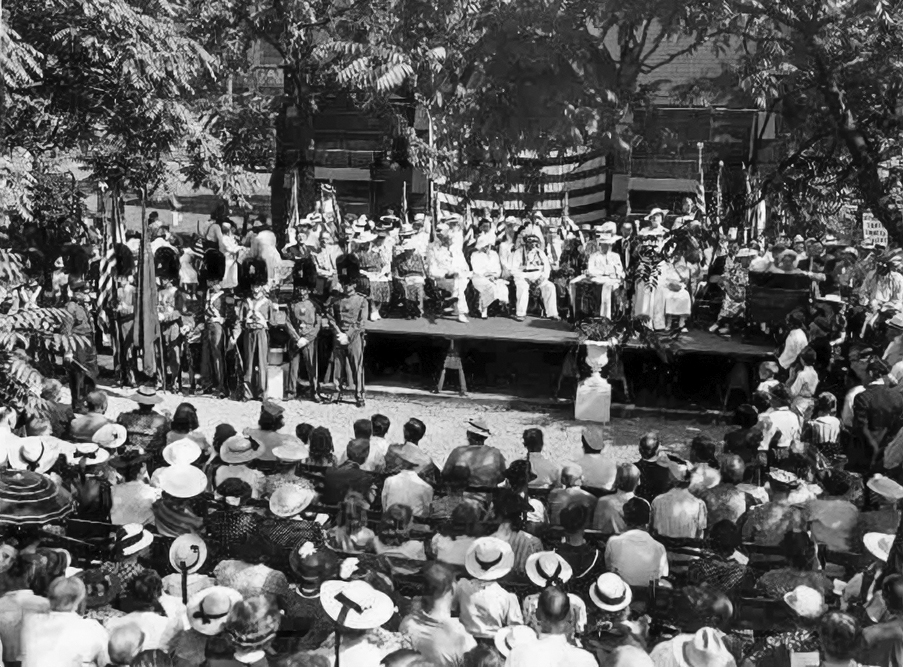 Erie Street Cemetery Rededication Ceremony on July 21, 1940