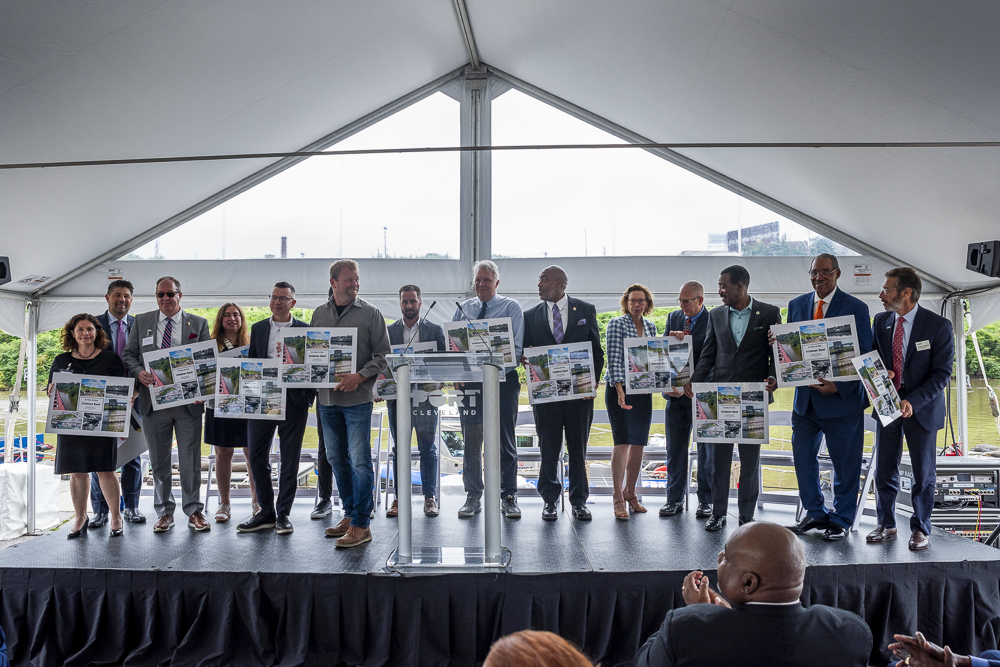 Groundbreaking ceremony to kick off work to stabilize Irishtown Bend