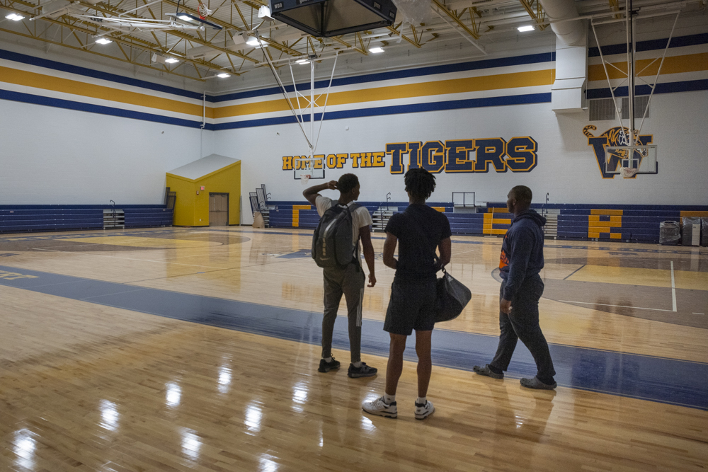 The Gym at the new Warrensville Heights High School facility