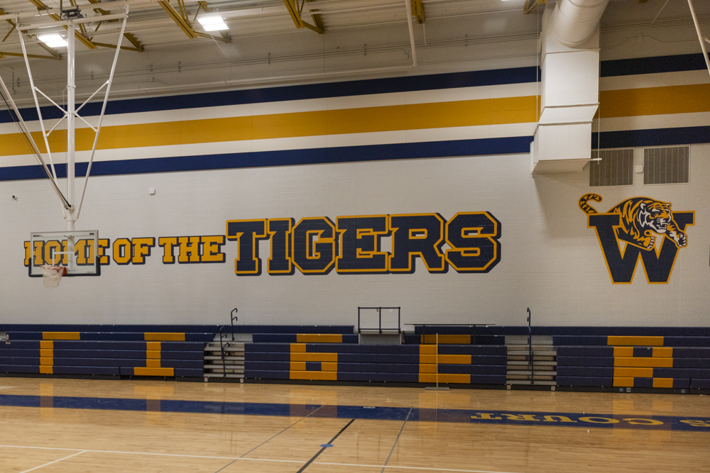 The Gym at the new Warrensville Heights High School facility