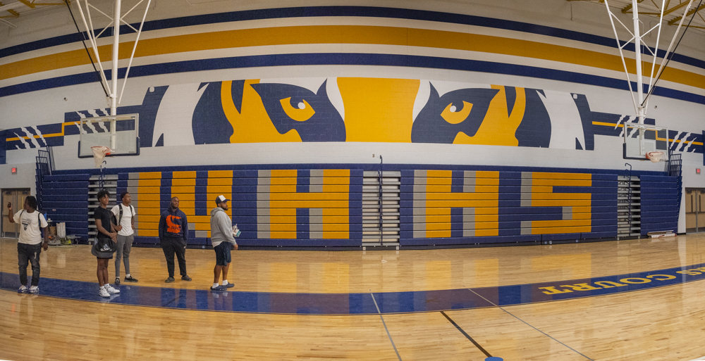 The Gym at the new Warrensville Heights High School facility