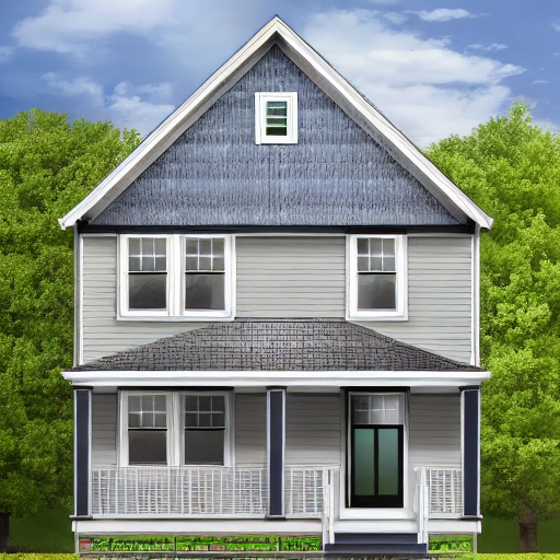 Rendering of one of the new constructed homes