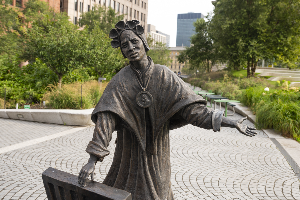 “Let The Oppressed Go Free” by artist Timothy Schmalz