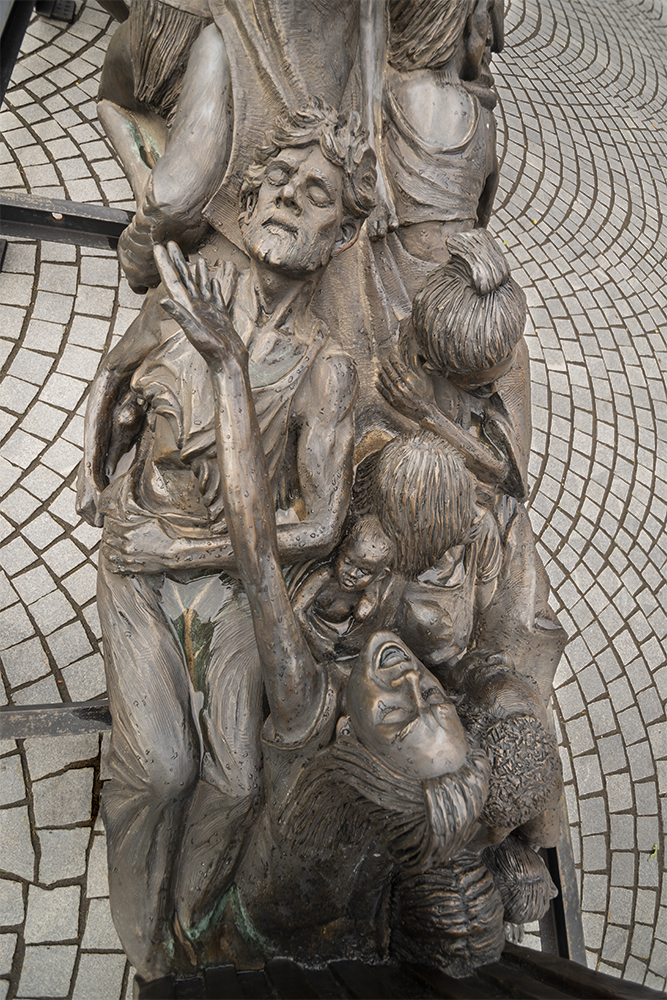 “Let The Oppressed Go Free” by artist Timothy Schmalz