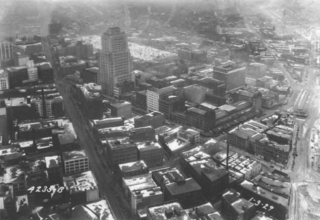 Aerial View of Ohio Bell Telephone Building, 1929