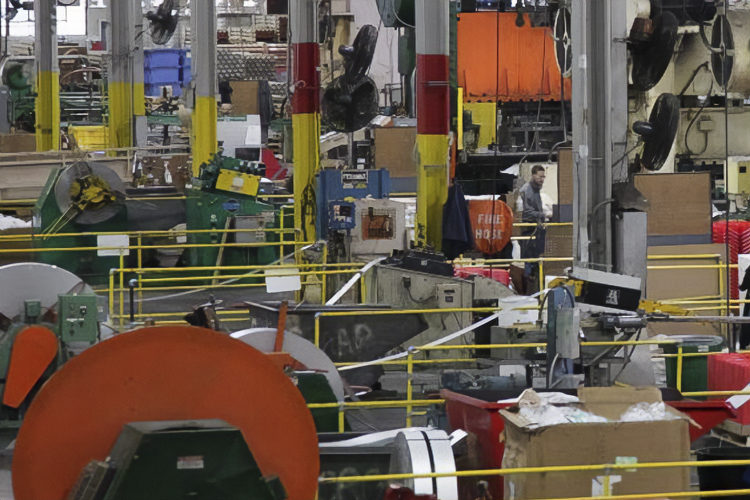 The shop floor at Talan Products