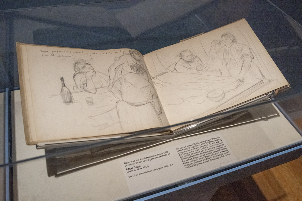 Edgar Degas sketchbook, 1877