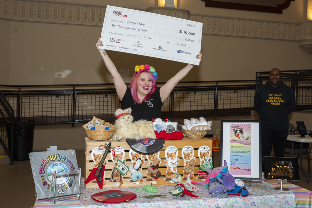 Cleveland Chain Reaction 2023, 3rd place winner - Crochet Kitty