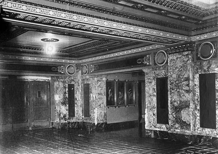 Public Hall, interior detail in 1922
