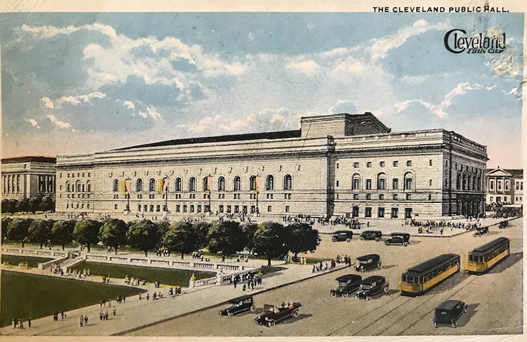 Color postcard of Public Auditorium, c., 1920