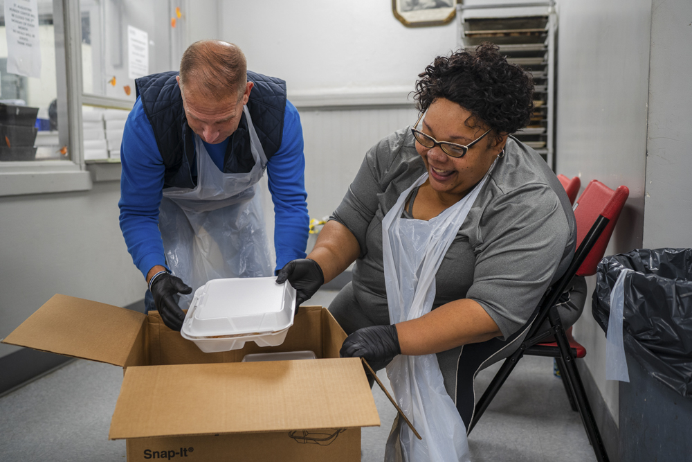 Catholic Charities organizes hundreds of volunteers annually to assist with the special holiday meal services and the delivery of meals in the community