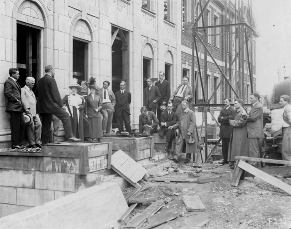 Cornerstone Ceremony, 1913 -Dignitaries gather for the dedication of Nela Park