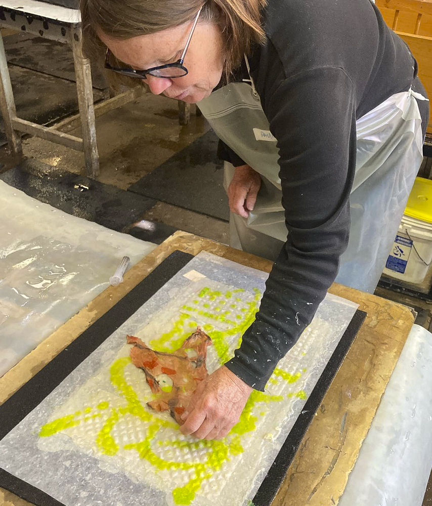 Mixed Technique Master Class at The Morgan Conservatory of Papermaking