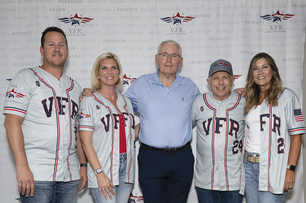 Left to right, Jason Stanford, Vanessa Baker, Mike Hargrove, David Knott and Kim Knott