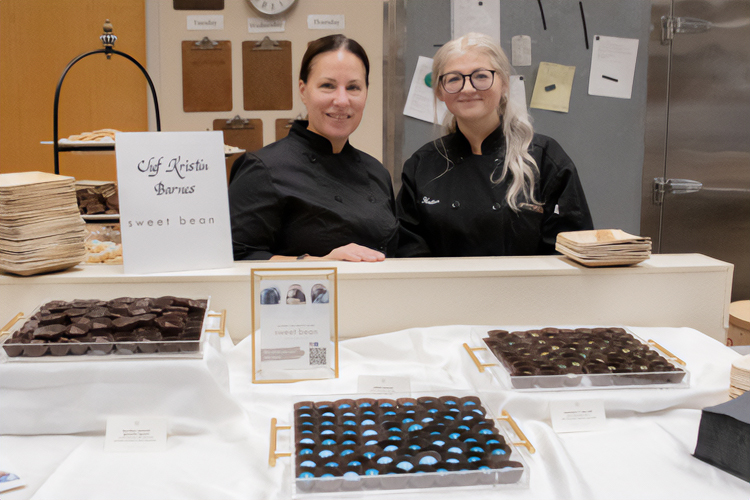 Kristen Barnes (left), co-owner of Sweet Bean