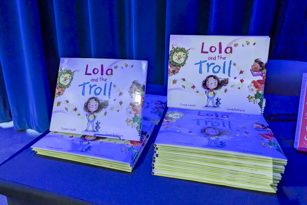 Lola and the Troll books available for each family registered for the
event