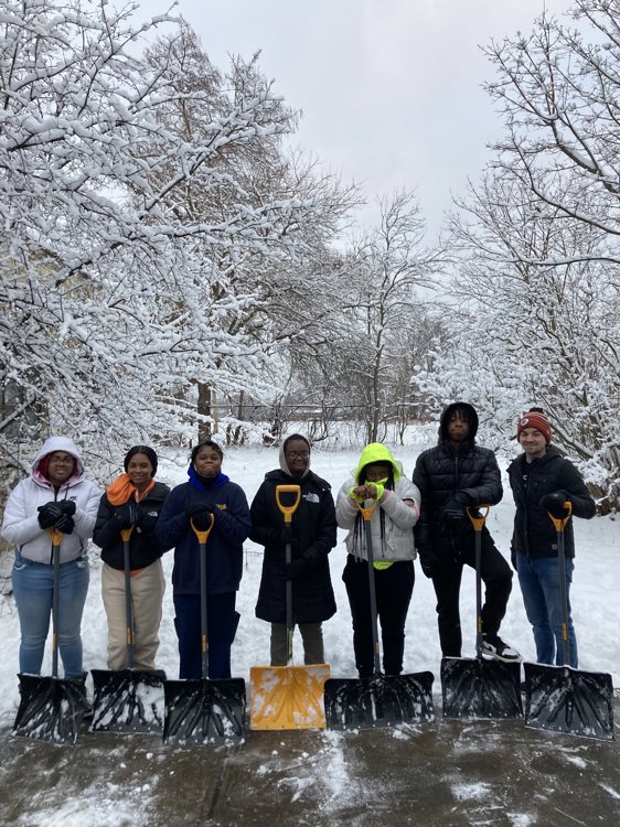 Teens participating in New City Cleveland's Winter Work Program