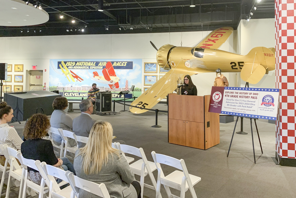 Introduction of the 4th Grade History Pass initiative at the Cleveland History Center