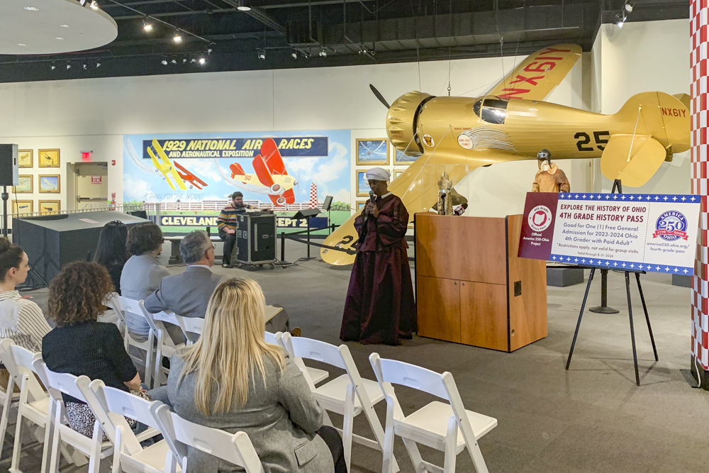 Dressed in 19th Century clothing, the actor playing Truth captivates museum visitors as she tells her story of misrepresentation