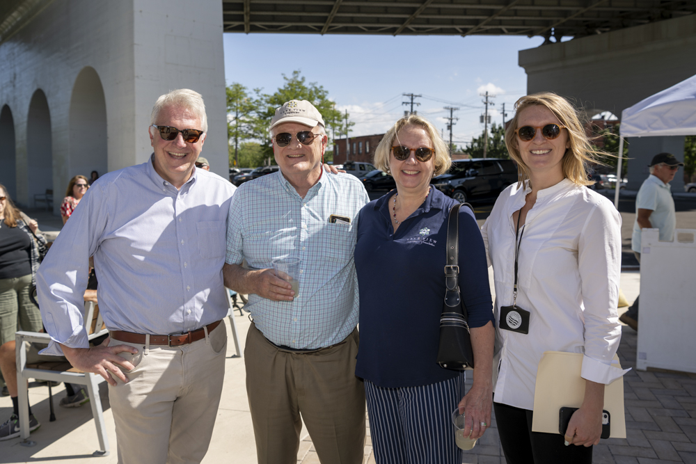 Canal Basin Park Towpath Trailblazers event when Chris was running for Cuyahoga County Executive