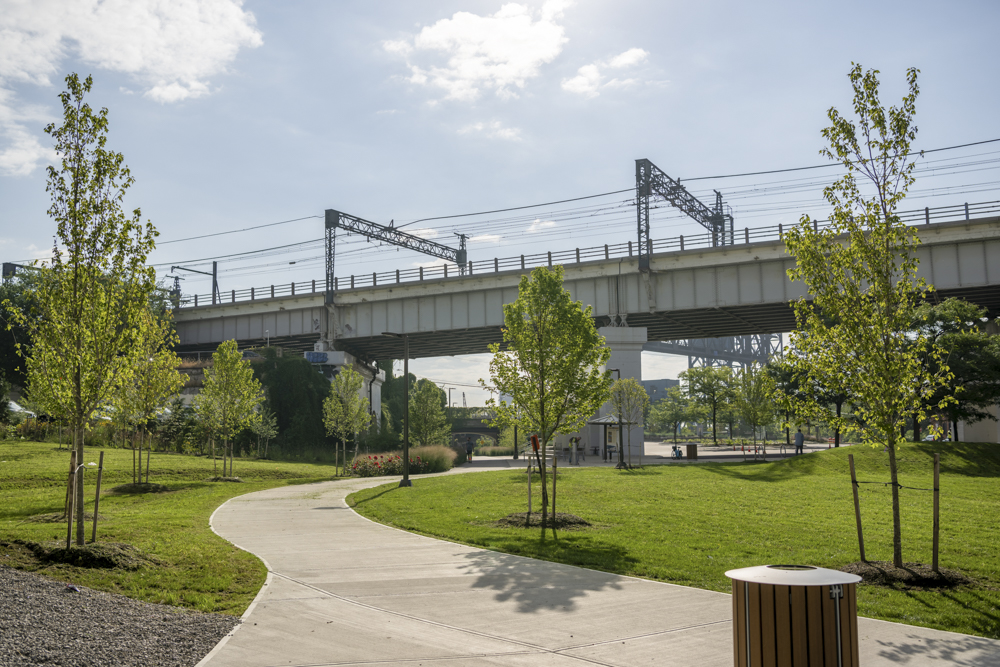 Canal Basin Park Towpath Trailblazers event when Chris was running for Cuyahoga County Executive