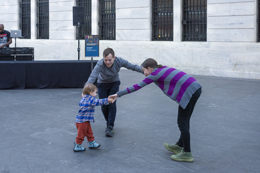 Dancing to DJ Kristyles at MLK Day at CMA