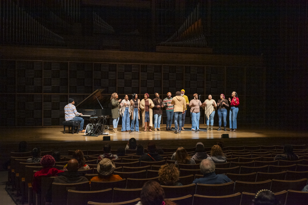 Gospel group Humbly Submitted performed a set inspired by jazz and soul in Gartner Auditorium