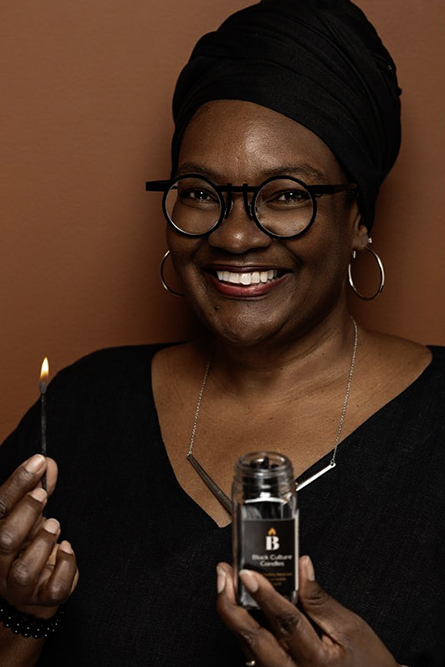 Lori Parnell founder of Black Culture Candles