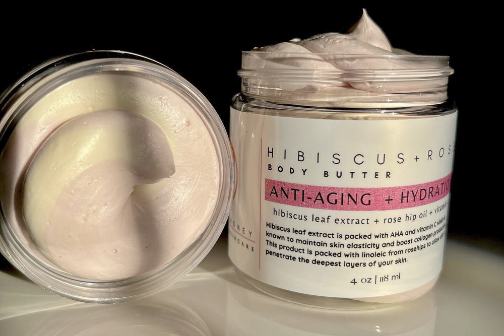 Hibicus & Rose Body Butter by Ginger & Honey