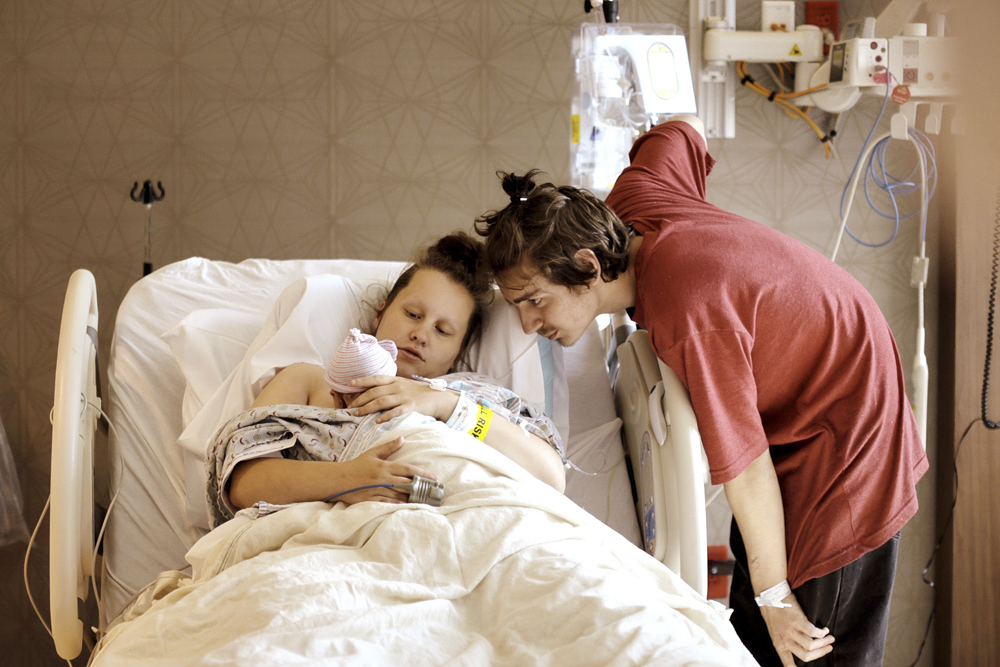 American Delivery still - Ashley and Jesse at MetroHealth Cleveland