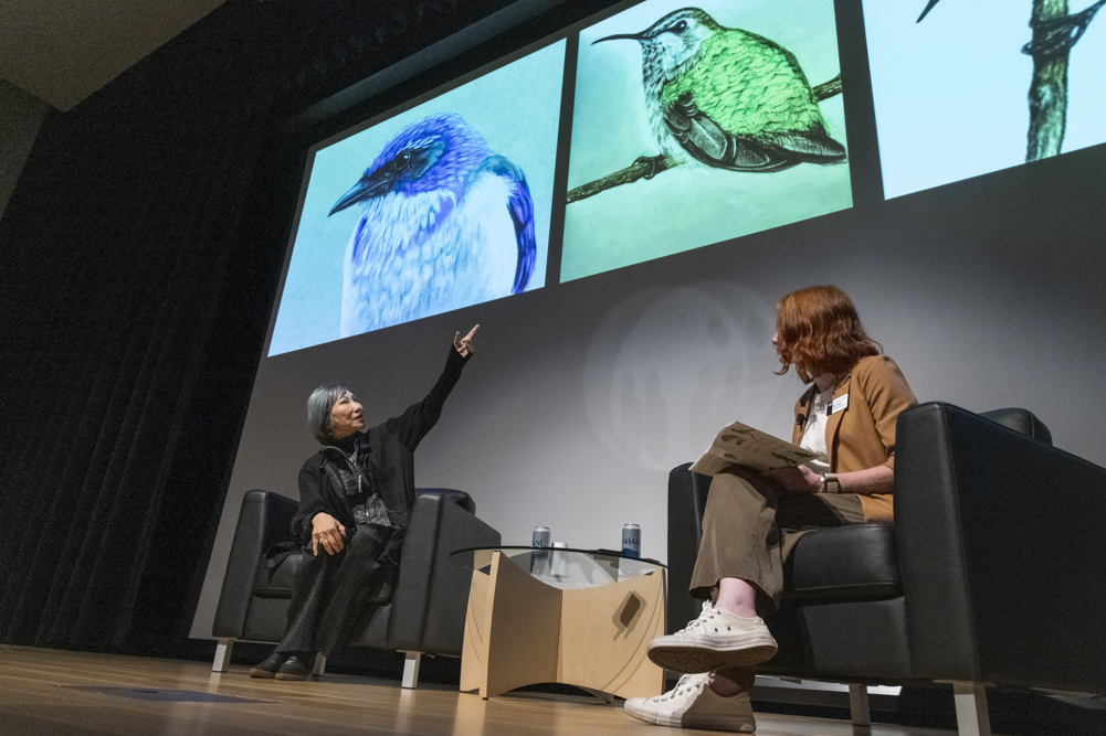 Amy Tan discusses her new book, The Backyard Bird Chronicles at the Cleveland Museum of Natural History’s Murch Auditorium