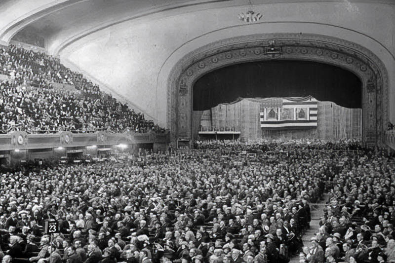 Republican Convention in session, Cleveland Public Auditorium, 1924