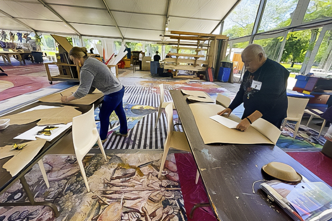 Parade the Circle workshop tent