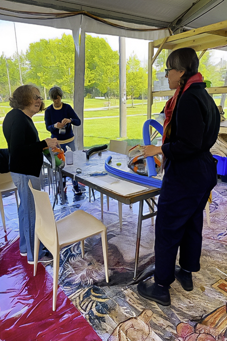 Parade the Circle workshop tent