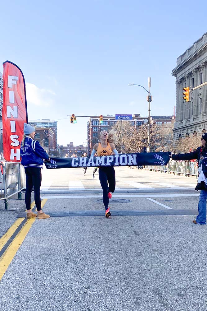 First place finisher at 2023's Turkey Trot