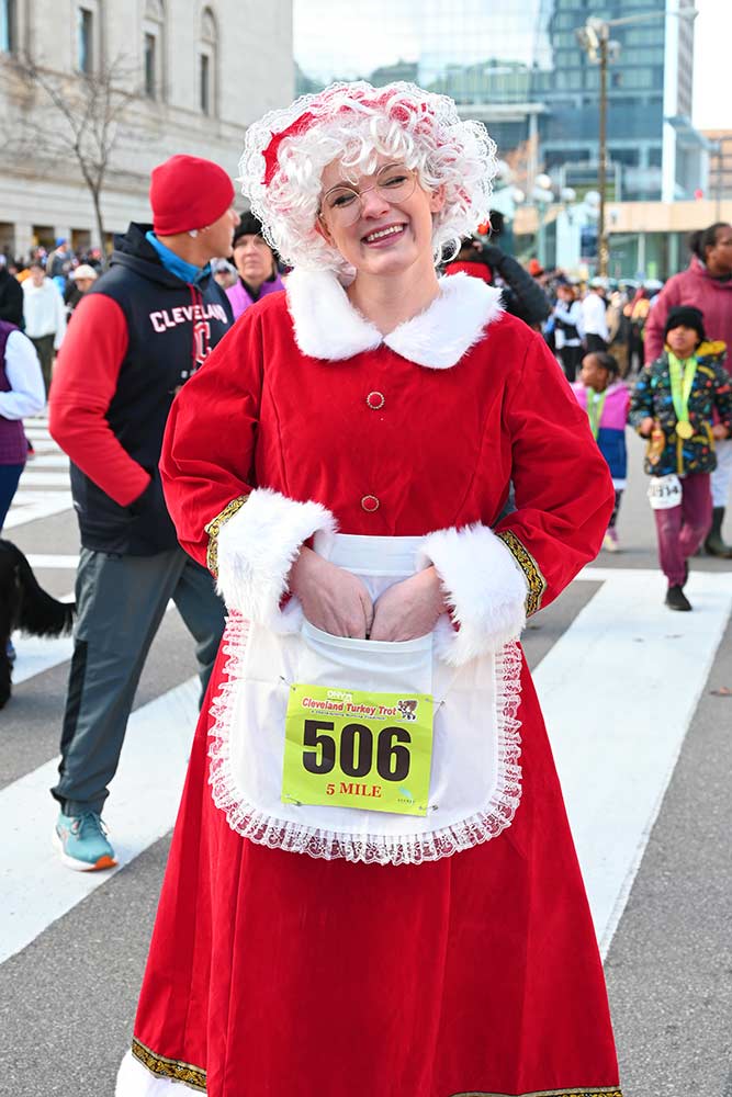 Mrs. Claus at Turkey Trot, 2023
