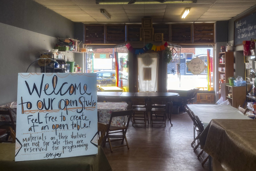 Craft Cafe in the old shop space